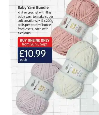 Aldi Baby Yarn Bundle offer