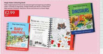 Aldi Magic Water Colouring Book offer