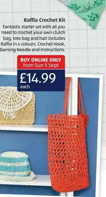 Aldi Raffia Crochet Kit offer