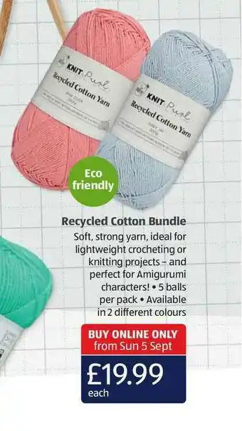 Aldi Recycled Cotton Bundle offer