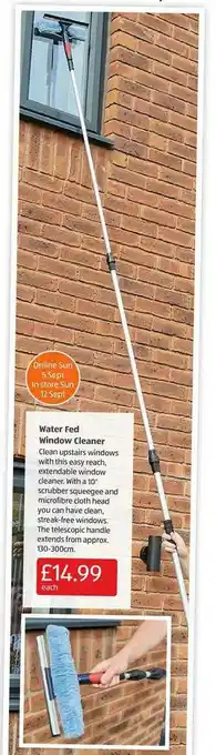 Aldi Water Fed Window Cleaner offer