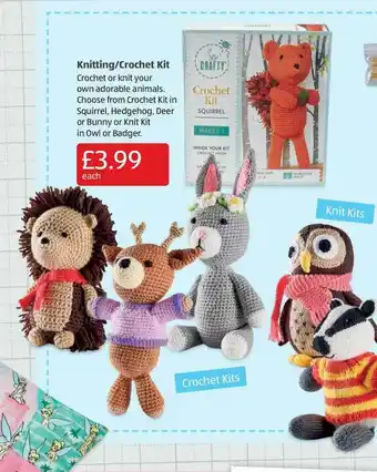 Aldi Knitting-Crochet Kit offer