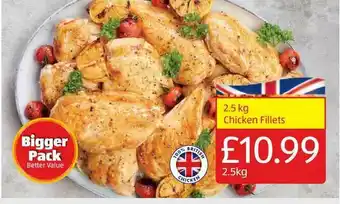 Aldi 2.5 Kg Chicken Fillets offer