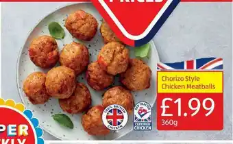 Aldi Chorizo Style Chicken Meatballs offer