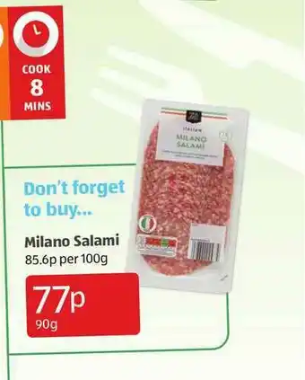 Aldi Milano Salami offer