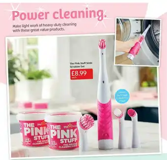 Aldi The Pink Stuff Sonic Scrubber Set offer