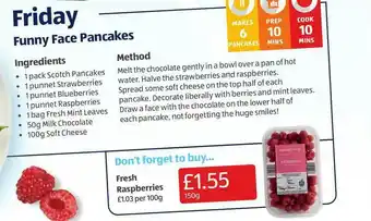 Aldi Fresh Raspberries offer