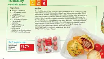 Aldi British Beef Meatballs offer