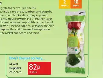 Aldi Mixed Peppers offer