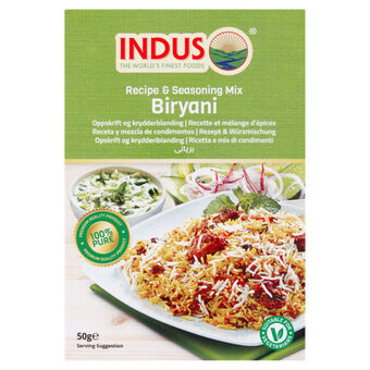Asda Indus biryani recipe & seasoning mix offer