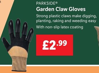 Lidl PARKSIDE Garden Claw Gloves offer