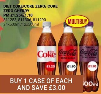 Bestway DIET COKE/COKE ZERO/ COKE ZERO CHERRY` offer