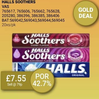 Bestway HALLS SOOTHERS offer