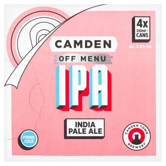 Sainsbury's Camden off menu ipa 4x330ml offer