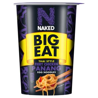 Sainsbury's Naked noodle the big one egg noodles thai fiery chicken panang 104g offer