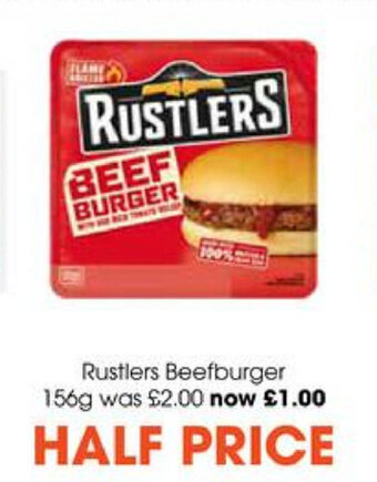 Centra Rustlers Beefburger 156g offer