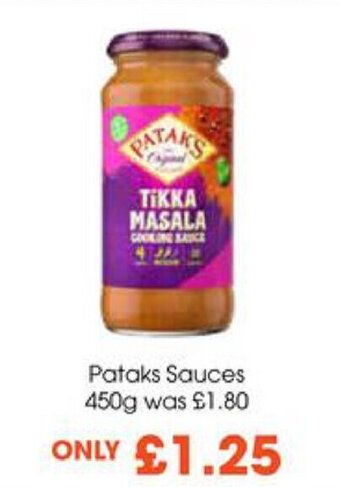 Centra Pataks Sauces 450g offer