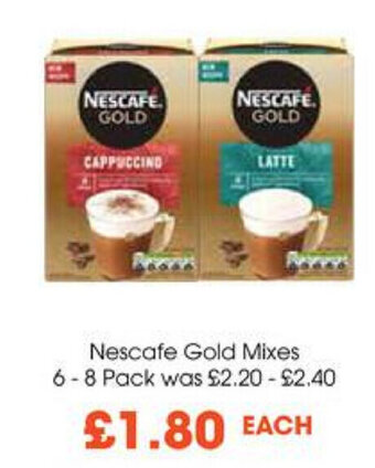 Centra Nescafe Gold Mixes 6 - 8 pack offer