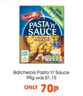 Centra Batchelors Pasta 'n" Sauce 99g offer