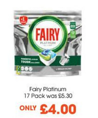 Centra Fairy Platinum 17 Pack offer