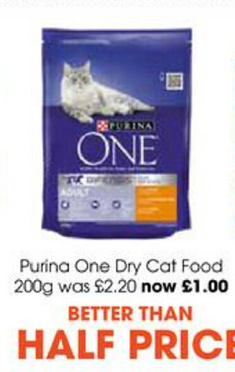 Centra Purina One Dry Cat Food 200g offer