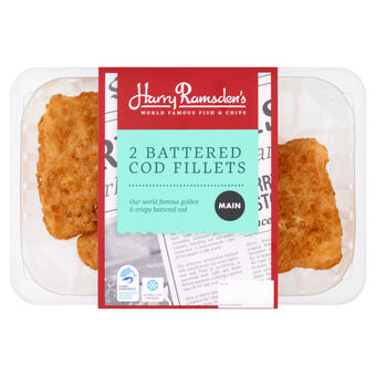 Asda Harry ramsden's 2 battered cod fillets 350g offer