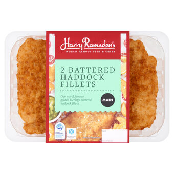 Asda Harry ramsden's 2 battered haddock fillets 350g offer