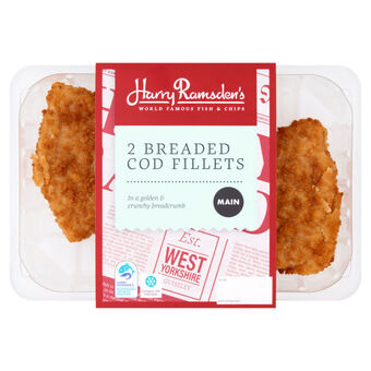 Asda Harry ramsden's 2 breaded cod fillets 350g offer