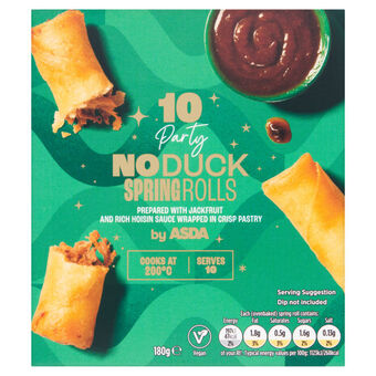 Asda Asda 10 vegan no duck spring rolls offer