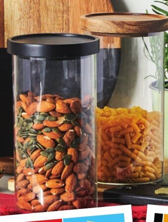Aldi Glass Storage Jar offer