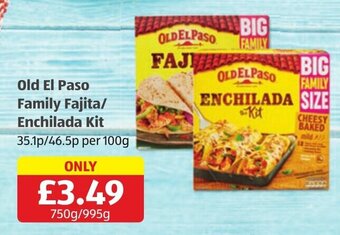 Aldi Old El Paso Family Fajita/ Enchilada Kit offer