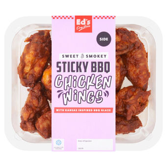 Asda Ed's easy diner sticky bbq chicken wings 300g offer