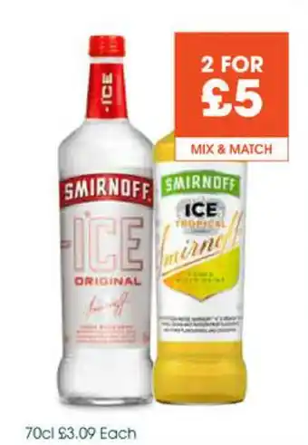 Centra Smirnoff Ice offer