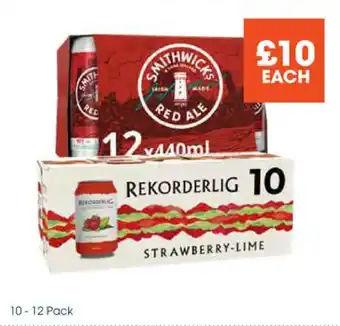 Centra Smithwicks Red Ale 10 - 12 Pack offer
