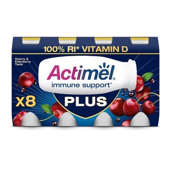 Morrisons Actimel plus cherry with elderflower offer
