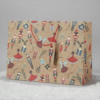 Morrisons Morrisons extra large gift bag nutcracker icons offer