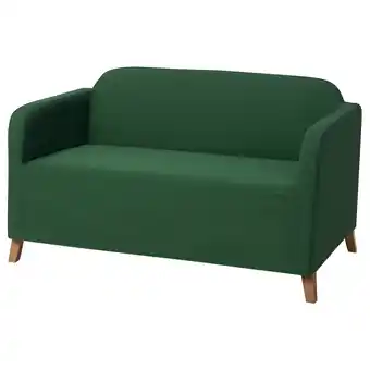 IKEA Linanäs sofa protector for 2-seat sofa, vissle dark green offer