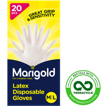 Asda Marigold latex disposable gloves offer