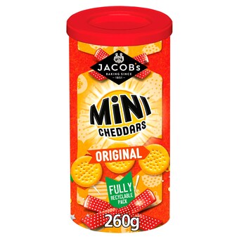 Tesco Jacob's mini cheddars christmas caddy 260g offer