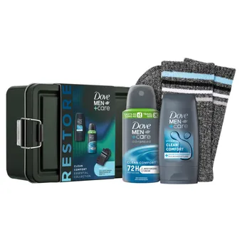 Asda Dove care tin gift set clean comfort essentials 2 pc offer