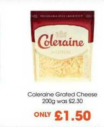 Centra Coleraine Grated Cheese 200g offer