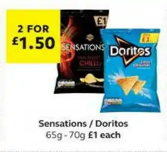 SuperValu Sensations - Doritos 65g - 70g offer