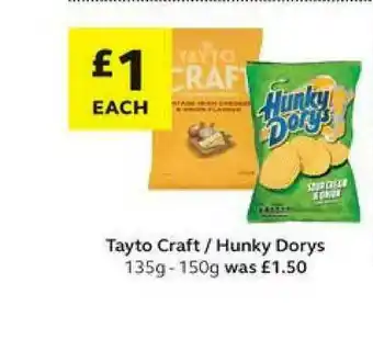 SuperValu Tayto Craft - Hunky Dorys 135g - 150g offer
