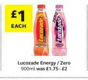 SuperValu Lucozade Energy - Zero 900ml offer