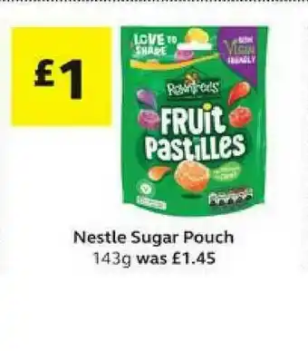 SuperValu Nestle Sugar Pouch 143g offer