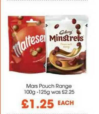 Centra Mars Pouch Range 100g - 125g offer