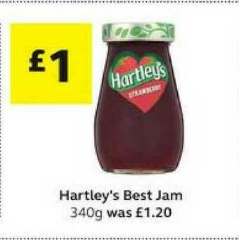 SuperValu Hartley's Best Jam 340g offer