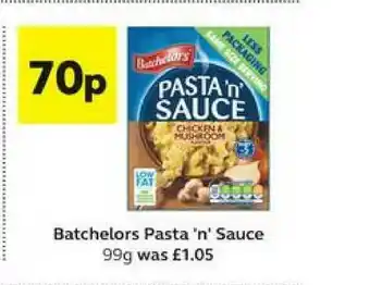 SuperValu Batchelors Pasta 'n' Sauce 99g offer