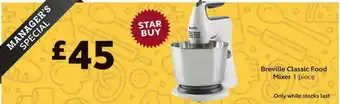 SuperValu Breville Classic Food Mixer 1 Piece offer