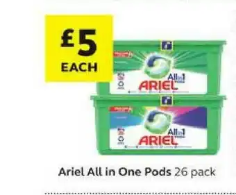 SuperValu Ariel All In One Pods 26 Pack offer